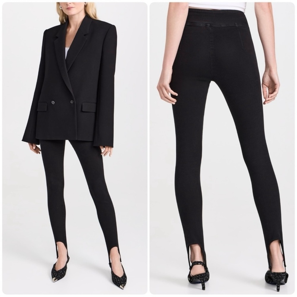 Frame Denim The Jetset Stirrup Size Spanning Pant in Sheen Noir Size 2 (30-34)